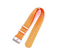 NBCNZCTSAS 20 mm de 22 mm de 24 mm Cinturón de seguridad de nylon for OTAN Strap Military Watch Band Reemplazo Reloj Straps Fit for Omega Fit for James Fit for Bond 007(Orange,22mm)