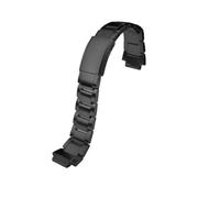 NBCNZCTSAS Ajuste de liberación rápida for Casio Fit for G-SHOCK GST-B200 Correa de reloj de acero inoxidable Hebilla plegable Pulsera de metal for hombres Boca convexa de 24x16 mm(Schwarz)