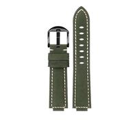 NBCNZCTSAS Ajuste for Casio AP Farmhouse Oak correa de reloj GA-2100 GM-2100 correa de reloj de cuero Vintage esmerilado modificado 16m accesorios de pulsera for hombre(Army green black)