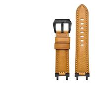 NBCNZCTSAS Ajuste for Casio Fit For G-SHOCK Correa MTG-B1000 MTG-G1000 accesorios de correa de reloj de cuero modificado de 24mm for hombre(Khaki black)