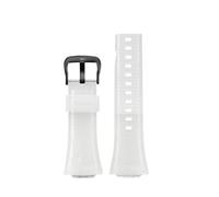 NBCNZCTSAS Ajuste for Casio Fit For G-SHOCK GA110 GM110 GM-110GB correa de reloj de silicona de acero pequeño Cannon franjas de diferente color rojo azul correa de reloj de resina naranja(Clear Black