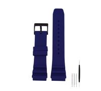 NBCNZCTSAS Ajuste for CASIO Swordfish MDV106-1A MDV-107 MTP-VD01 MDV-106D correa de efr-303l pulsera de hombre 22mm correa de reloj deportiva de silicona(Blue black)