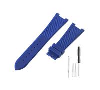 NBCNZCTSAS Ajuste for Patek Philippe Sport Elegance 5726/5711/5712 Nautilus Series accesorios de correa de reloj de silicona 25x13mm(Blue-No)