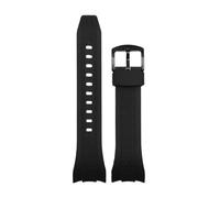 NBCNZCTSAS Ajuste for Seiko VELATURA/SRH 006 013 SPC007J1 SNAE17 26mm Correa deportiva de silicona negra 26mm accesorios de reloj de goma for hombre(111 black black)