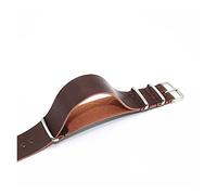 NBCNZCTSAS Banda de cuero Reloj 1 8 mm 20 mm 22 mm 2 Correa de 4 mm a color marrón oscuro. Correas de cuero de cuero Reloj Writstand(Dark Brown,18mm)