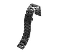 NBCNZCTSAS Correa de cerámica 14 16 mm 18 mm 20 mm 21 mm 22 mm Apto for Seiko/Apto for Tissot/Apto for Armani/Apto for Citizen/Apto for Omega/Apto for Ck Pulsera for hombres y mujeres(Schwarz,17mm)