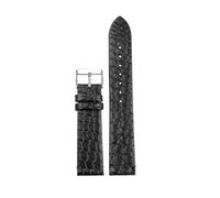 NBCNZCTSAS Correa de cuero hecha a mano, hebilla ultrafina, 18, 19, 20, 21, 22MM, pulsera suave marrón y negra, estilo Vintage for hombre(Brack C style,19mm)