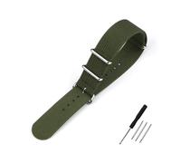 NBCNZCTSAS Correa de nailon for reloj, Correa acanalada de 18mm, 19mm, 20mm y 22mm, apta for repuesto de tela balística militar, accesorios de correa de reloj Premium(Army green,18mm)