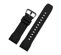 NBCNZCTSAS Correa de reloj compatible for CASIO PRG-600yb-3 / PRG-650 / PRW-6600, correa de reloj deportiva de silicona for hombre, 24mm(Black-black)
