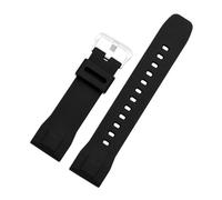 NBCNZCTSAS Correa de reloj compatible for CASIO PRG-600yb-3 / PRG-650 / PRW-6600, correa de reloj deportiva de silicona for hombre, 24mm(Black-silver)