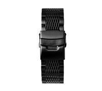 NBCNZCTSAS Correa de reloj de acero inoxidable apta for diésel DZ4316 DZ7395 7305 4209 4215 pulsera de reloj de pulsera sólida de Metal for hombres 24mm 26mm 28mm 30mm(Multi bead black,22mm)