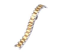 NBCNZCTSAS Correa de reloj de acero inoxidable for muesca for Rossini Fit for GC Fit for MK Fit for reloj de tres ojos MK6985 Correa de reloj for mujer 16 * 8 mm 18 * 10 mm 20 * 11 mm Pulsera(Silver-g