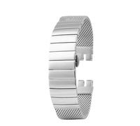 NBCNZCTSAS Correa de reloj de acero inoxidable sólido for hombre, pulsera de Metal de 19, 20 y 21mm, correa de malla, accesorios for reloj Swatch YCS YAS YGS IRONY(Silver,21mm)