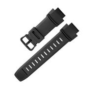 NBCNZCTSAS Correa de reloj de gel de sílice for hombre compatible for CASIO PROTREK PRG 250/260/270/550/500 PRW-3500/2500/5100 correas de reloj de 18MM(Black-black)