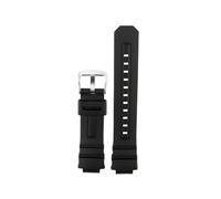 NBCNZCTSAS Correa de reloj de goma de silicona Accesorio de correa de reloj for hombre negro de 16 mm apto for CASIO Fit for G-SHOCK 4778 AW-591 AW-590 AW-5230 AWG-M100 AWG-M101(Black-S pin)