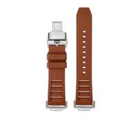 NBCNZCTSAS Correa de reloj de goma fluorada modificada, compatible for Casio DW5600 DW-5600 GW-B5600 GW-M5610 GA 110 100 120 GA2100 Series, resistente al agua(Brown silver)