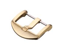 NBCNZCTSAS Correa de reloj de latón macizo for hebilla for hombre y mujer, correas de reloj de cobre de 18mm, 20mm, 22mm y 24mm, accesorios de pulsera for cierre(B,24mm)