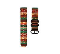 NBCNZCTSAS Correa de reloj de lona de nailon for hombre, correa de reloj ultraligera de estilo étnico de camuflaje verde de 22mm y 24mm, apta for Suunto 9 PEAK BARO 7/D5 ELEMENTUM(P1-B pin,22mm)