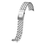 NBCNZCTSAS Correa de reloj de metal de acero inoxidable sólido de 20 mm 21 mm apta for IWC Pilot Mark 17 18 Apto for Little Prince IW377717 37771 Pulsera de banda de reloj for hombres(21mm)
