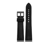 NBCNZCTSAS Correa de reloj de nailon for parte inferior de cuero for hombre, correa de reloj de 20, 21, 22 y 24mm apta for Tag Heuer F1, serie Carrera Aquaracer(Black black-B pin,24mm)