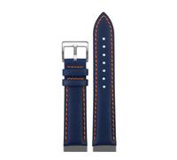 NBCNZCTSAS Correa de reloj de nailon for parte inferior de cuero for hombre, correa de reloj de 20, 21, 22 y 24mm apta for Tag Heuer F1, serie Carrera Aquaracer(Blue orange-S pin,20mm)
