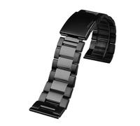 NBCNZCTSAS Correa de reloj de pulsera for esfera grande diésel de 26mm y 28mm for siete viernes, correa de reloj for hebilla plegable de acero inoxidable sólido de Metal de gran tamaño for hombre(Schw