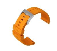 NBCNZCTSAS Correa de reloj de resina de caucho de silicona Correa de reloj deportiva negra, gris y amarilla de 24 mm for SUUNTO Fit for SPARTAN TRAVERSE ALPHA Fit for WOODLAND(A Yellow-S pin)