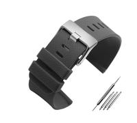 NBCNZCTSAS Correa de reloj de resina de caucho de silicona Correa de reloj deportiva negra, gris y amarilla de 24 mm for SUUNTO Fit for SPARTAN TRAVERSE ALPHA Fit for WOODLAND(B Gray-S pin)