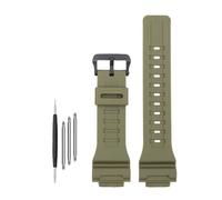 NBCNZCTSAS Correa de reloj de silicona de caucho de resina de 18 mm brillante o mate for hombres y mujeres pulsera de reloj apta for Casio en forma for G-SHOCK DW-H5600 AQ-S810W AEQ-110(Matte army gre