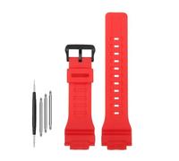 NBCNZCTSAS Correa de reloj de silicona de caucho de resina de 18 mm brillante o mate for hombres y mujeres pulsera de reloj apta for Casio en forma for G-SHOCK DW-H5600 AQ-S810W AEQ-110(Matte red-B)