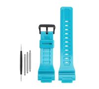 NBCNZCTSAS Correa de reloj de silicona de caucho de resina de 18 mm brillante o mate for hombres y mujeres pulsera de reloj apta for Casio en forma for G-SHOCK DW-H5600 AQ-S810W AEQ-110(Bright blue-B)