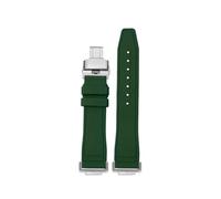 NBCNZCTSAS Correa de reloj de silicona y caucho de flúor for hombre, pulsera suave de Color puro, verde menta, compatible for CASIO, G-SHOCK DW5600 DW5610(Green-Silver)