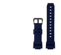 NBCNZCTSAS Correa de resina for reloj Casio Fit For G-Shock GM-2100 GM-S2100 GA-2100 GM-5600/GA5600, correa de reloj deportiva de goma negra, verde y azul for hombre(Blue Black pin)