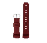 NBCNZCTSAS Correa de resina for reloj Casio Fit For G-Shock GM-2100 GM-S2100 GA-2100 GM-5600/GA5600, correa de reloj deportiva de goma negra, verde y azul for hombre(Red silver pin)