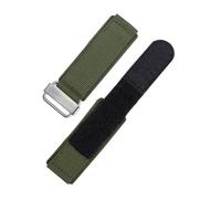 NBCNZCTSAS Correas de reloj de nailon for cierre de gancho y bucle cómodas y transpirables aptas for Panerai Fit for Bell Fit for Ross Correa de reloj de lona 22 24 mm(Army green-Steel,22mm)