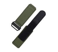 NBCNZCTSAS Correas de reloj de nailon for cierre de gancho y bucle cómodas y transpirables aptas for Panerai Fit for Bell Fit for Ross Correa de reloj de lona 22 24 mm(Army Green-Black,22mm)