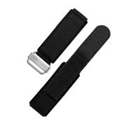 NBCNZCTSAS Correas de reloj de nailon for cierre de gancho y bucle cómodas y transpirables aptas for Panerai Fit for Bell Fit for Ross Correa de reloj de lona 22 24 mm(Black-Steel,22mm)
