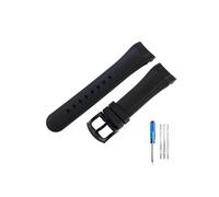 NBCNZCTSAS Correas de reloj de silicona de excelente calidad aptas for la serie de sincronización de carreras Graham Reeftiger correa de interfaz curva 24mm(Black-Black-K2)