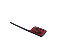 NBCNZCTSAS Emblema for Letras y números en Negro Brillante C63 C63s V8 Biturbo Apto for Mercedes Benz AMG, Maletero Trasero de Coche C205 S205 W205, Adhesivo for Logotipo(Red S Small)