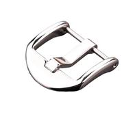 NBCNZCTSAS Hebilla de correa de reloj atornillada, acero inoxidable 316l, ajuste pulido plateado for cierre Pre-v, 18mm, 20mm, 22mm, 24mm, accesorios de correa for hombres y mujeres(24mm)