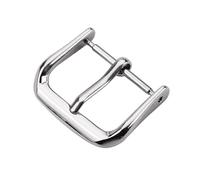 NBCNZCTSAS Hebilla de correa de reloj de acero inoxidable, 18, 20, 22, 23 y 24mm, correas de reloj plateadas, accesorios de correa for cierre(Type 2,22mm)