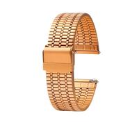 NBCNZCTSAS Pulsera de acero inoxidable transpirable Ajuste adecuado for TISSOT Ajuste for Casio/Apto for CITIZEN Hombres y mujeres Accesorios de relojes 18 mm 20 mm 22 mm Plata(Rosy Brown,22mm)
