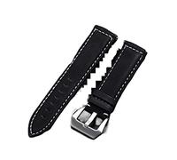 NBCNZCTSAS Pulsera de banda de cuero Black Blue marrón vintage Matte Store for mujer Hombres 18 mm 20 mm 22 mm de 24 mm MUBILIDAD DE MULTA(Schwarz,20mm)