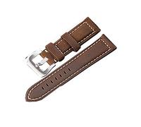 NBCNZCTSAS Pulsera de banda de cuero Blue fit for azul fit for marrón vintage correa de reloj mate for mujer 20 mm 22 mm 24 mm 26 mm de muñeca de pulsera(02,20mm)