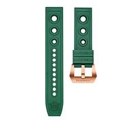 NBCNZCTSAS Reloj automático for hombre 20 / 22mm Correa de bronce pulsera goma suave Pulseras(Grn,20mm)