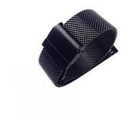 NBCNZCTSAS Reloj de reloj 18 mm 20 mm 22 mm Metal de acero inoxidable universal adecuado for Dw Banda correa pulsera accesorios negro rosa oro plata(Schwarz,18mm)