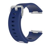 NBCNZCTSAS Weambands Agua ondulada Silver Hebilla Reloj de reloj Ajuste for Fitbit Fitbit Silicona Iítica Caucho Reloj Impermeable Correa(37 EU,Large Size)