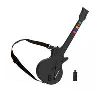 NBCP Controlador Guitar Hero para PC y PS3, Guitarra Inalámbrica para Juegos Guitar Hero 3/4/5 y Rock Band 1/2 Mandos, Guitarra Guitar Hero con Correa para Guitarra (Diez Teclas/Negro)