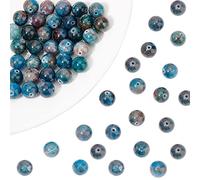 NBEADS 1 Hebra 51 Piezas/Hebra Redondo Natural de Cuentas para Hacer Joyas, 8 Mm, Agujero: 1 Mm, 15,6"