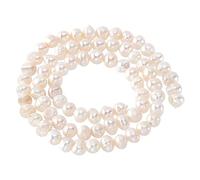 NBEADS 1 Hebra de Cuentas de Perlas Cultivadas Naturales de Agua Dulce para Manualidades DIY Fabricación de Joyas Pulseras Collares Pendientes